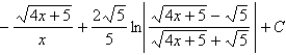 <strong>Use a table of integrals to evaluate the integral. </strong> A) B) C) D)
