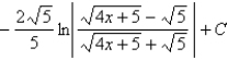 <strong>Use a table of integrals to evaluate the integral. </strong> A) B) C) D)