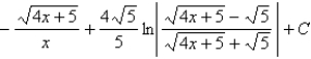 <strong>Use a table of integrals to evaluate the integral. </strong> A) B) C) D)