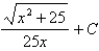 <strong>Find the integral using an appropriate trigonometric substitution. </strong> A) B) C) D)