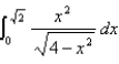 <strong>Evaluate the integral using an appropriate trigonometric substitution. </strong> A) B) C) D)