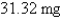 <strong>Strontium- has a half-life of days. A sample has a mass of mg initially. Find the mass remaining after 38 days.</strong> A) B) C) D) E)