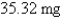 <strong>Strontium- has a half-life of days. A sample has a mass of mg initially. Find the mass remaining after 38 days.</strong> A) B) C) D) E)