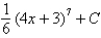 <strong>Find the integral using the indicated substitution. , </strong> A) B) C) D)