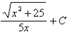<strong>Find the integral using an appropriate trigonometric substitution. </strong> A) B) C) D)