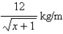 The linear density of a m long rod is where x is measured in meters from one end of the rod. Find the average density of the rod.
