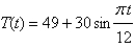 In a certain city the temperature hours after 7 A.M. was modeled by the function Find the average temperature to three decimal places during the period from 7 A.M. to 7 P.M.