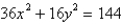 The base of S is a circular region with boundary curve . Cross-sections perpendicular to the x axis are isosceles right triangles with hypotenuse in the base. Find the volume of S.