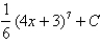 <strong>Find the integral using the indicated substitution. , </strong> A) B) C) D)