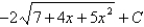 <strong>Evaluate the indefinite integral. </strong> A) B) C) D) E)