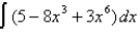 <strong>Find the indefinite integral. </strong> A) + 5x + C B) C) + 5x + C D)