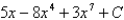 <strong>Find the indefinite integral. </strong> A) + 5x + C B) C) + 5x + C D)