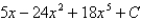 <strong>Find the indefinite integral. </strong> A) + 5x + C B) C) + 5x + C D)