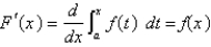 Let   . a.Use Part 1 of the Fundamental Theorem of Calculus to find   . b.Use Part 2 of the Fundamental Theorem of Calculus to integrate   to obtain an alternative expression for F(x). c.Differentiate the expression for F(x) found in part (b).The Fundamental Theorem of Calculus, Part 1 If f is continuous on [a, b], then the function F defined by   is differentiable on (a, b), and   The Fundamental Theorem of Calculus, Part 2 If f is continuous on [a, b], then   where F is any antiderivative of f, that is,   .<div style=padding-top: 35px> 