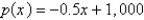 <strong>A manufacturer has been selling 1,200 television sets a week at $400 each. A market survey indicates that for each $30 rebate offered to the buyer, the number of sets sold will increase by 60 per week. Find the demand function.</strong> A) B) C) D) E)