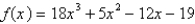 How many points of inflection are on the graph of the function?  