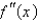 The graph of the second derivative of a function f is shown. State the x-coordinates of the inflection points of f.
