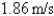 <strong>If a rock is thrown upward on the planet Mars with a velocity of 10 m/s, its height in meters t seconds later is given by . Find the average velocity over the time interval .</strong> A) B) C) D) E)