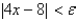Find a number such that if , then , where .