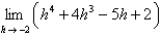 <strong>Find the limit .</strong> A)-2 B)2 C)-4 D)4