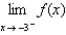 Use the graph of the function to find each limit. , ,