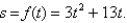<strong>Suppose the distance s (in feet) covered by a car moving along a straight road after t sec is given by the function Calculate the (instantaneous) velocity of the car when </strong> A)223 ft/sec B)16 ft/sec C)560 ft/sec D)4130 ft/sec