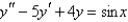 Solve the differential equation using the method of variation of parameters.