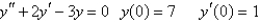 Solve the initial value problem.