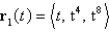 The curves and intersects at the origin. Find their angle of intersection correct to the nearest degree.