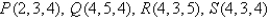 Find the volume of the parallelepiped with adjacent edges PQ, PR, and PS.