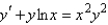 Determine whether the differential equation is linear.