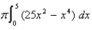 Sketch a plane region, and indicate the axis about which it is revolved so that the resulting solid of revolution has the volume given by the integral.