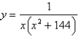 Use the method of cylindrical shells to find the volume of the solid generated by revolving the region bounded by the graphs of the equations about the indicated axis. Sketch the region and a representative rectangle. , y = 0, x = 1, x = 12; the y-axis