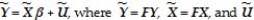 Define the GLS estimator and discuss its properties when Ω is known. Why is this estimator sometimes called infeasible GLS? What happens when Ω is unknown? What would the Ω matrix look like for the case of independent sampling with heteroskedastic errors, where var(u<sub>i</sub> X<sub>i</sub>)= ch(X<sub>i</sub>)= σ<sup>2</sup> <sup> </sup> ? Since the inverse of the error variance-covariance matrix is needed to compute the GLS estimator, find Ω<sup>-</sup><sup>1</sup>. The textbook shows that the original model Y = Xβ + U will be transformed into = FU, and F = Ω<sup>-</sup><sup>1</sup>. Find F in the above case, and describe what effect the transformation has on the original data.