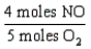 <strong>Which one of the following conversion factors is not consistent with the equation: 4NH<sub>3</sub> + 5 O<sub>2</sub> \rightarrow 4NO + 6H<sub>2</sub>O</strong> A) B) C) D)