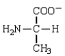 <strong>Which of the following forms of the amino acid alanine (Ala) is the zwitterion form of this amino acid?</strong> A) B) C) D)