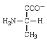 <strong>In a solution that is highly acidic (low pH), which of the following forms of the amino acid alanine (Ala) would predominate?</strong> A) B) C) D)
