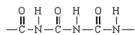 <strong>Which of the following would be a correct representation of a portion of a protein backbone?</strong> A) B) C) D)