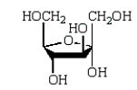 <strong>Which of the following structures represents a \beta -monosaccharide?</strong> A) B) C) D)