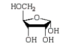 <strong>Which of the following monosaccharides has an open chain form that is a ketose?</strong> A) B) C) D)