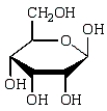<strong>Which of the following structures is a representation of a cyclic form of D-glucose?</strong> A) B) C) D)