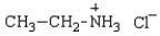 <strong>The amine salt produced from the reaction of ethyl amine with HCl would have the formula</strong> A) B) C) D)