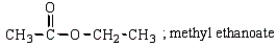 <strong>Which of the following esters is paired with an incorrect IUPAC name for it?</strong> A) B) C) D) more than one correct response E) no correct response