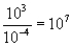 <strong>Which of the following mathematical expressions is correctly evaluated?</strong> A) B) 10<sup>3</sup> * 10<sup>4</sup> = 10<sup>12</sup> C) D) more than one correct response E) no correct response