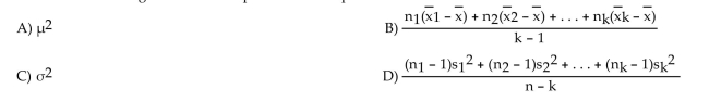 Which of the following is not an example of a mean square?