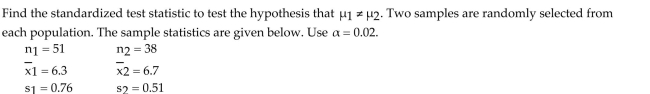 <strong> </strong> A) -2.97 B) -1.82 C) -2.12 D) -2.32