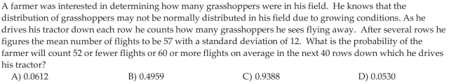 Describe the Distribution of the Sample Mean-Samples from a Population That Is Not Normal