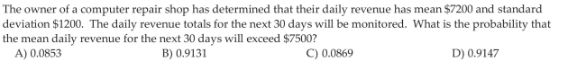 Describe the Distribution of the Sample Mean-Samples from a Population That Is Not Normal