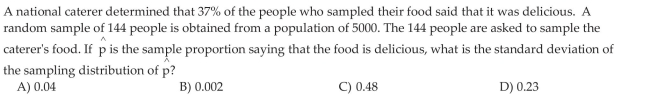 Describe the Sampling Distribution of a Sample Proportion