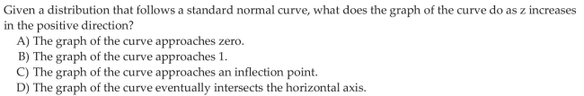 Find the Area under the Standard Normal Curve